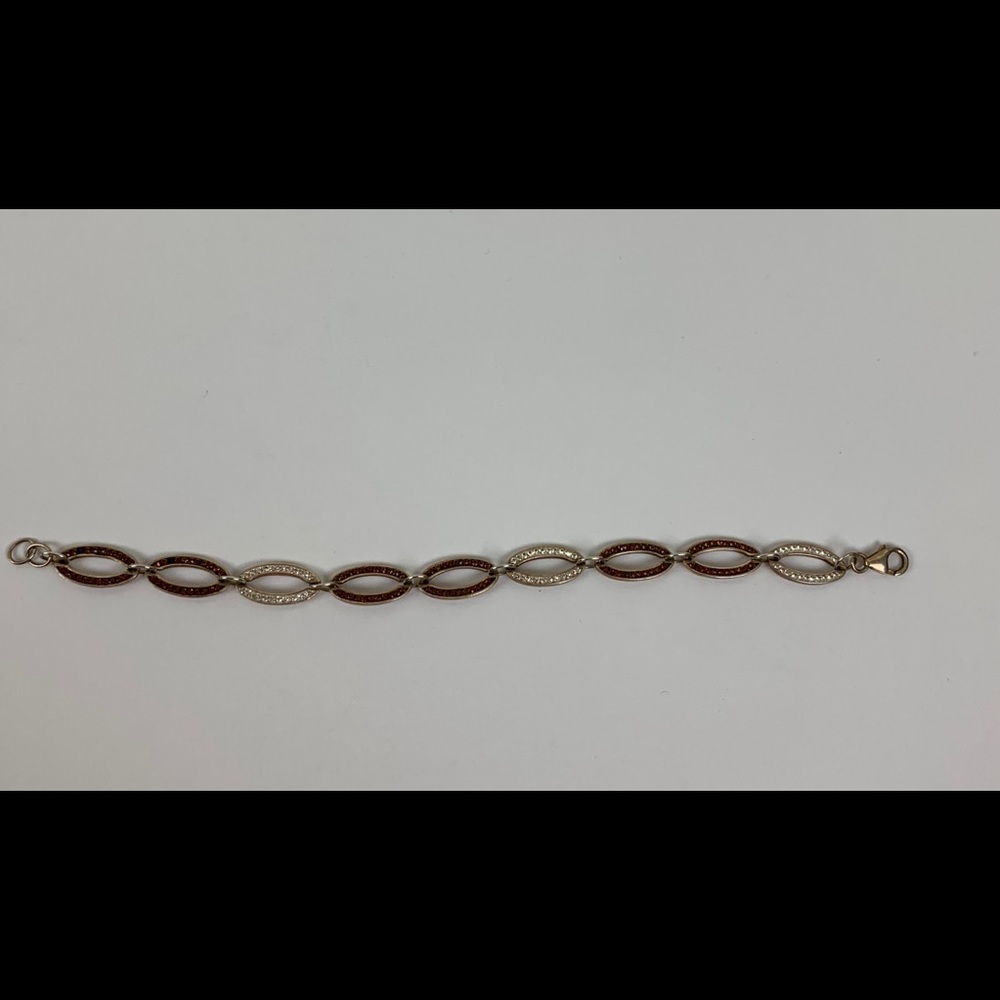 Silver Rhinestone 7” Bracelet - Picture 6 of 6